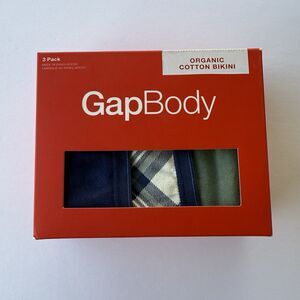 NWT In Box Gap Body Organic Cotton Bikini 3-pack Size XL Women’s Soft Underwear